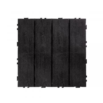 Plytelė terasai Uni-Floor PVC ECO Antracito 29 x 29 x 2 cm