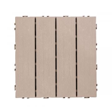 Plytelė terasai Uni-Floor PVC ECO Šiltas Pilkas 29 x 29 x 2 cm