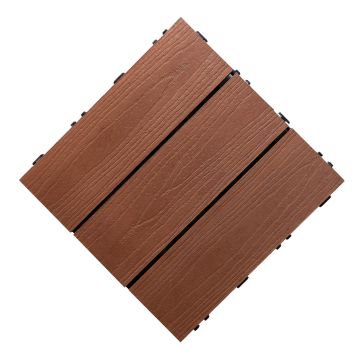 Plytelė terasinė kompozitinė 3D Solid Mahagono 30 x 30 x 2,5 cm