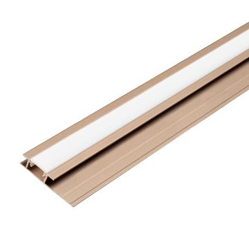 LED jungtis aliumininė 4,5 mm sienų plokštėms Varinis Matinis – 2,9 m