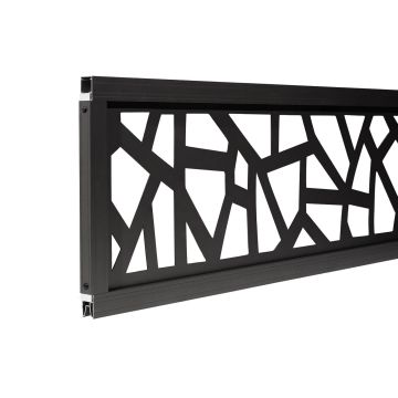 Dekoratyvinė tvoros panelė spalvos Artis Antracito 30 x 180 cm