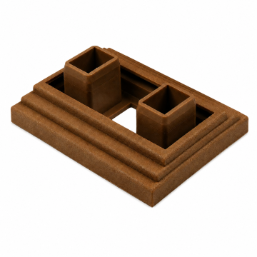 Tvirtinimo elementas dekoratyviniams profiliams 9 x 4 cm Premium Teak