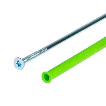 Rėminis kaištis 10x300 mm + sraigtas su įleidžiama galvute TORX 7x300 mm – 1 vnt.