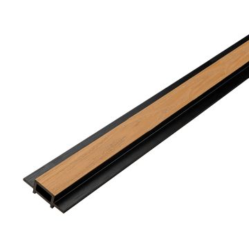 Kompozitinė jungiamoji lamelinė juosta Premium Ąžuolas Natūralus / Juodas – 2,9 m
