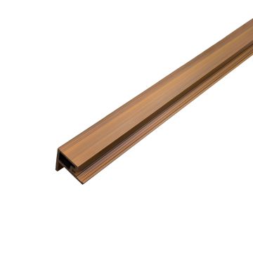 F tipo kompozitinė lamelinė juosta Premium Ąžuolas Auksinis / Juoda 36,5 x 49,5 mm – 2,9 m