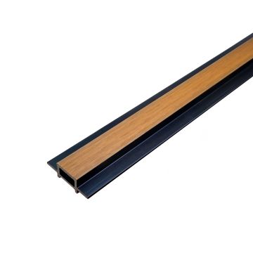 Kompozitinė jungiamoji lamelinė juosta Premium Ąžuolas Auksinis / Juoda – 2,9 m