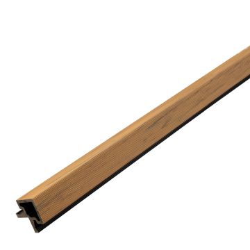Kompozitinė kampinė lamelinė juosta Premium Ąžuolas Natūralus / Juodas 36,5 mm – 2,9 m