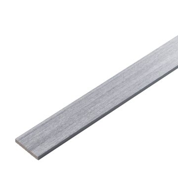 Tiesus kompozitinis apdailos profilis Premium Light Gray 70x10 mm – 2,9 m
