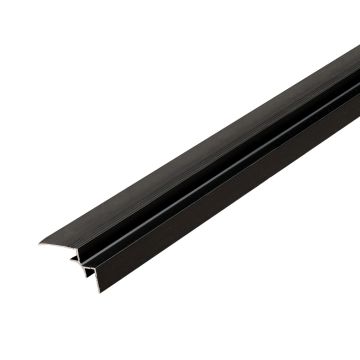 Vidinis aliumininis kampas 3,5 mm sienų plokštėms Juodas Matinis – 2,9 m