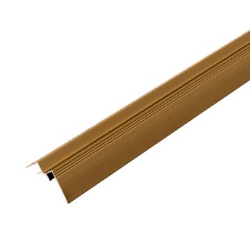 Vidinis aliumininis kampas 3,5 mm sienų plokštėms Auksinis Matinis – 2,9 m