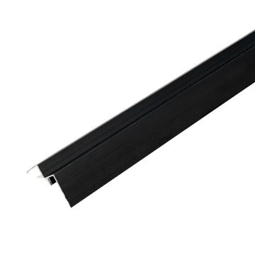 Vidinis aliumininis kampas 4,5 mm sienų plokštėms Juodas Matinis – 2,9 m