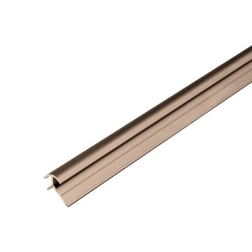 Išorinis aliumininis kampas 3,5 mm sienų plokštėms Varinis Matinis – 2,9 m