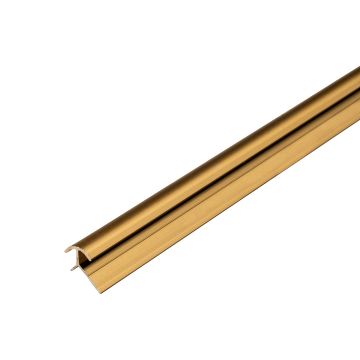 Išorinis aliumininis kampas 3,5 mm sienų plokštėms Auksinis Matinis – 2,9 m