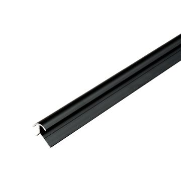 Išorinis aliumininis kampas 4,5 mm sienų plokštėms Juodas Matinis – 2,9 m