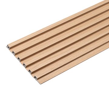 Sieninės lamelės SPC žemos Ąžuolas Natūralus Matinis 1,2 x 15,5 cm – 2,8 m