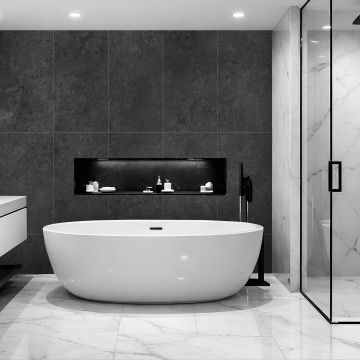 Sienų plokštė SPC Akmuo Limestone Juodas Matinis 60 x 120 cm 4 mm