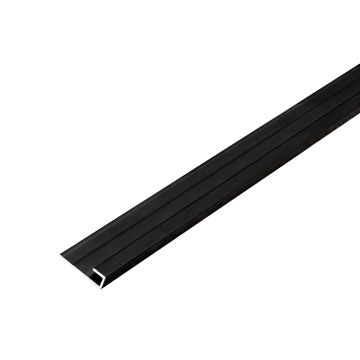 Baigiamasis aliumininis profilis 3,5 mm sienų plokštėms Juodas Matinis – 2,9 m