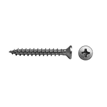 Wkręt 4 x 30 mm ze stali nierdzewnej Srebrny – 100 szt.
