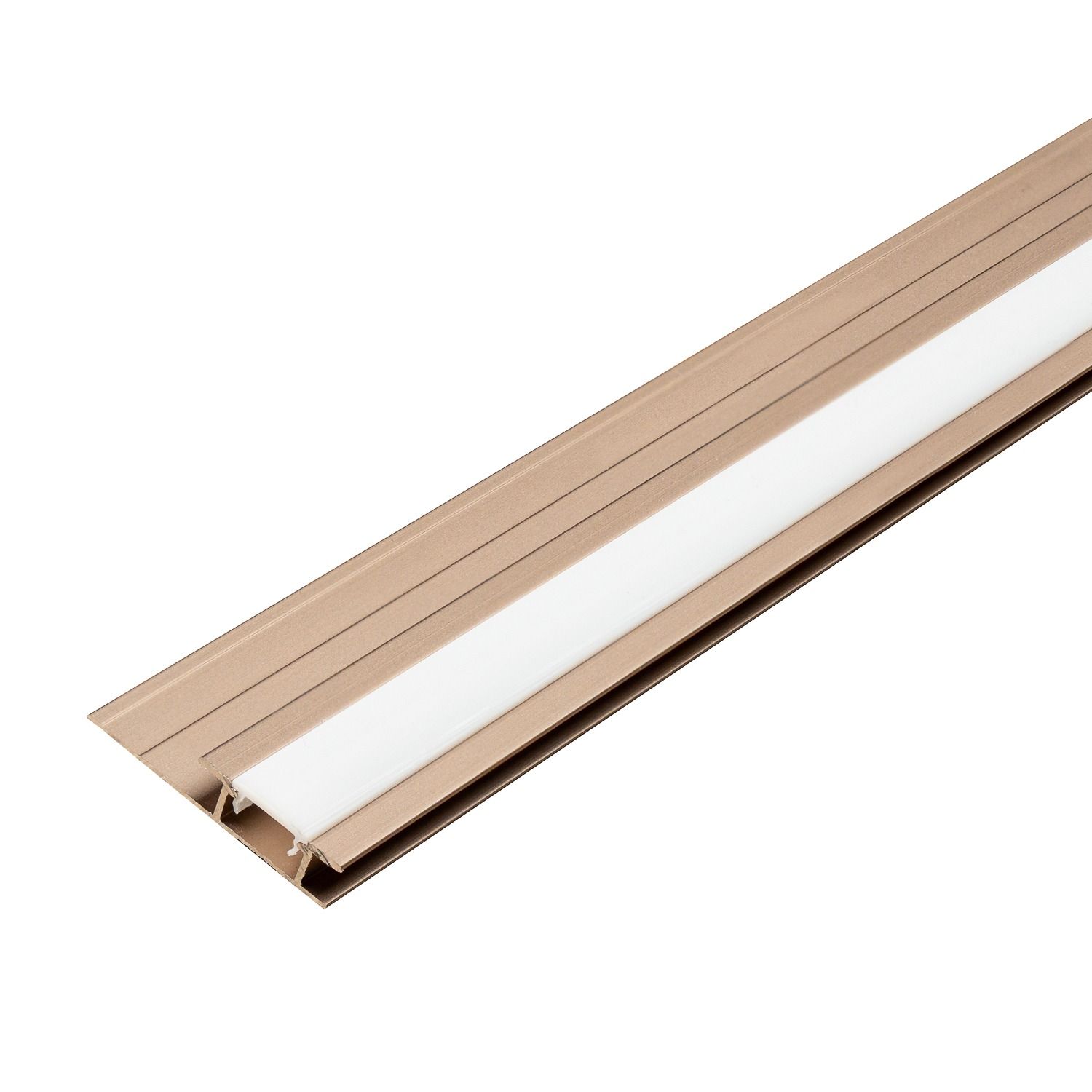 LED jungtis aliumininė 4,5 mm sienų plokštėms Varinis Matinis – 2,9 m LED jungtis aliumininė 4,5 mm sienų plokštėms Varinis Matinis – 2,9 m