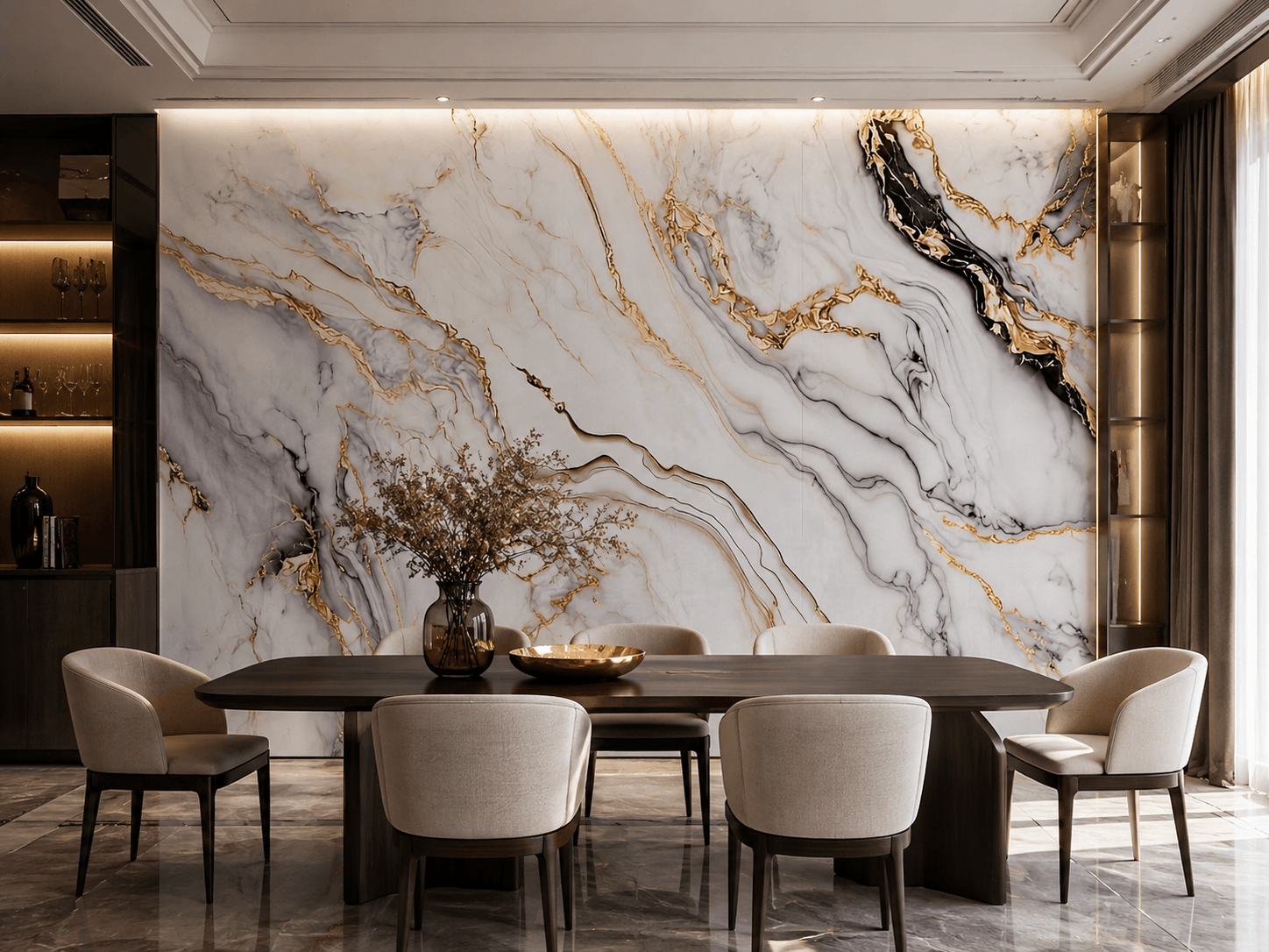Sienų plokštė XXL Arabescato Auksinis Blizgis 360 x 280 cm 3 mm – 3 vnt. rinkinys (ABC) Sienų plokštė XXL Arabescato Auksinis Blizgis 360 x 280 cm 3 mm – 3 vnt. rinkinys (ABC)