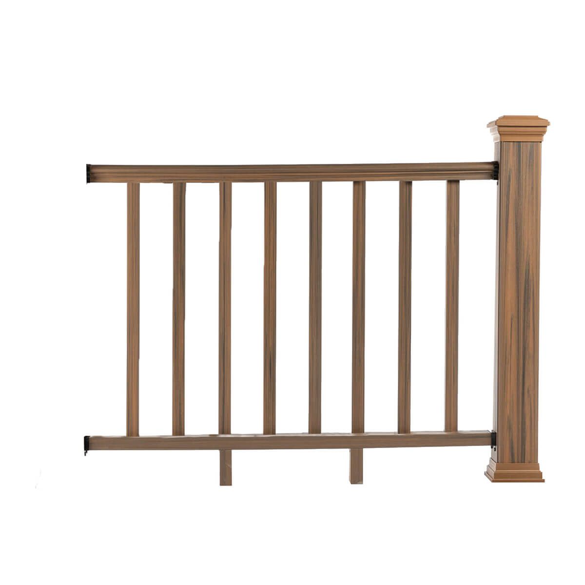 Balustrada kompozytowa Teak – 8 tralek – 157 x 113 cm (2 słupki) Balustrada kompozytowa Teak – 8 tralek – 157 x 113 cm (2 słupki)