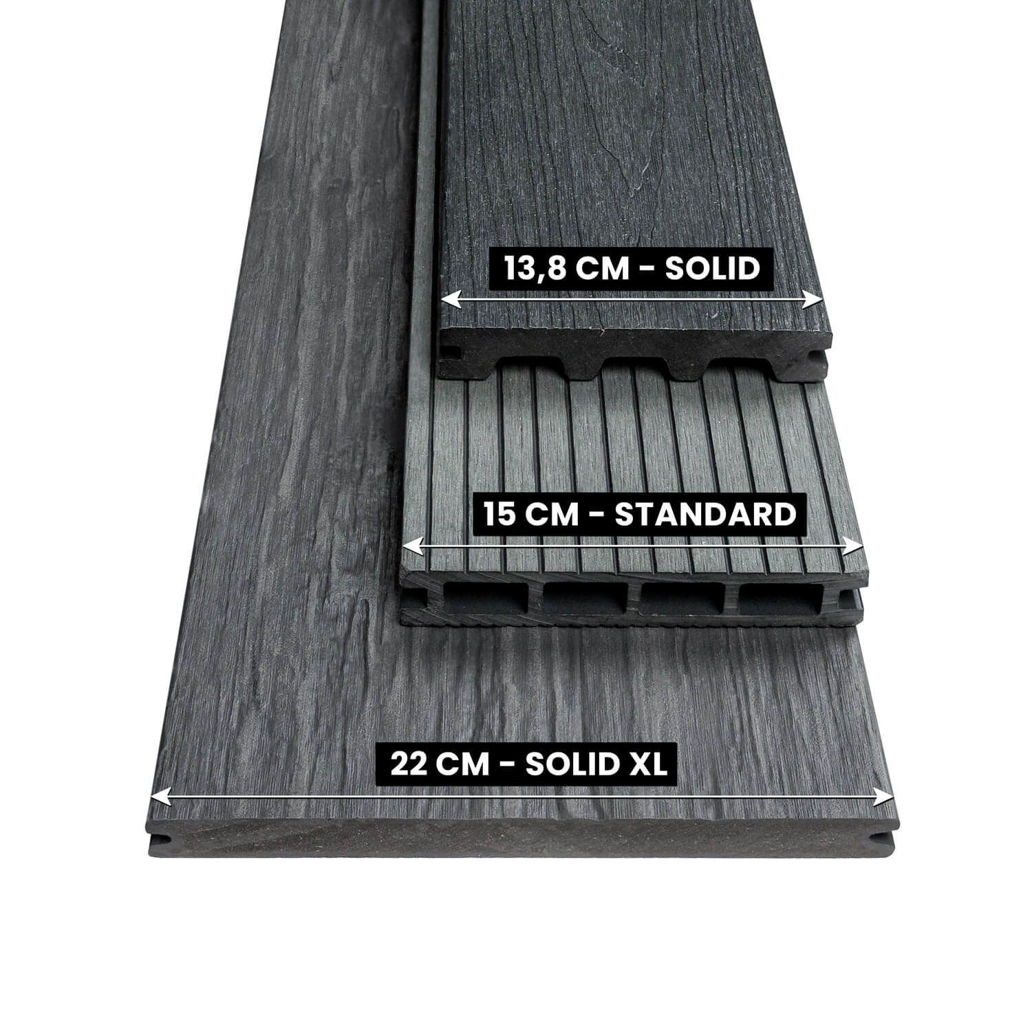 Kompozitinė terasinė lenta Solid XL Brown – 3 m