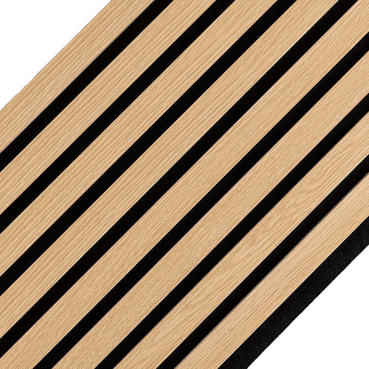 Lamele ścienne akustyczne na filcu Dąb Jasny 2 x 32 cm – dł. 2,7 m