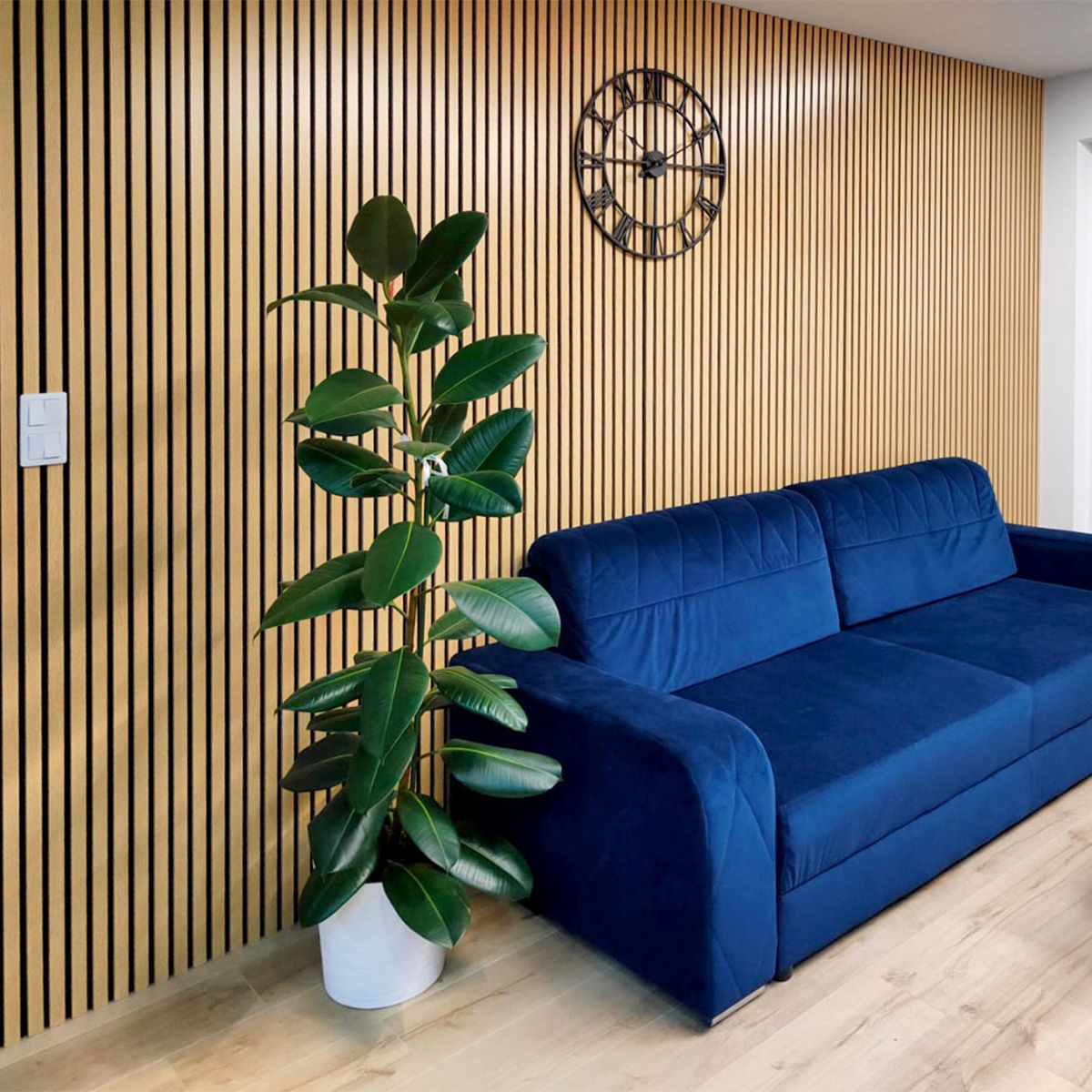 Lamele ścienne akustyczne na filcu Dąb Sonoma 2 x 32 cm – dł. 2,7 m Lamele ścienne akustyczne na filcu Dąb Sonoma 2 x 32 cm – dł. 2,7 m