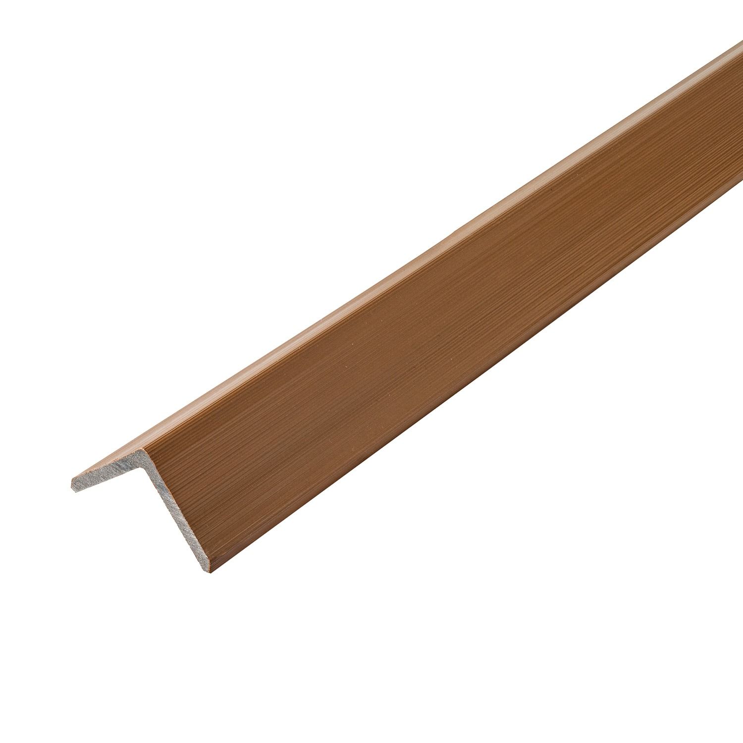 Kampinis kompozitinis profilis Premium Teak 50x50 mm fasado lamelėms – 2,9 m Kampinis kompozitinis profilis Premium Teak 50x50 mm fasado lamelėms – 2,9 m