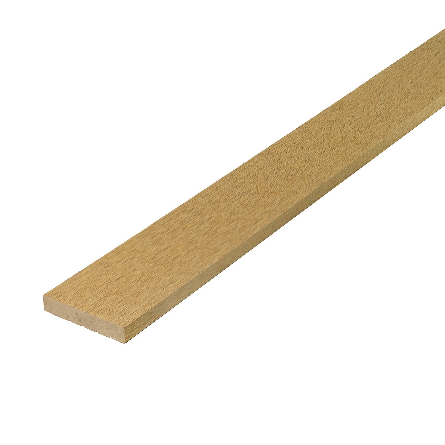 Tiesus kompozitinis apdailos profilis Standard Medaus Teak – 2,4 m Tiesus kompozitinis apdailos profilis Standard Medaus Teak – 2,4 m