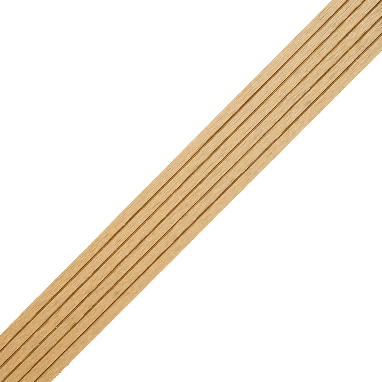Tiesus kompozitinis apdailos profilis Standard Medaus Teak – 2,4 m Tiesus kompozitinis apdailos profilis Standard Medaus Teak – 2,4 m