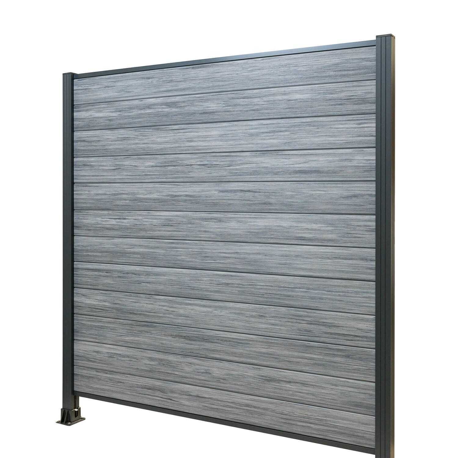 Kompozitinis tvoros komplektas Premium Gray – 2 stulpai Kompozitinis tvoros komplektas Premium Gray – 2 stulpai