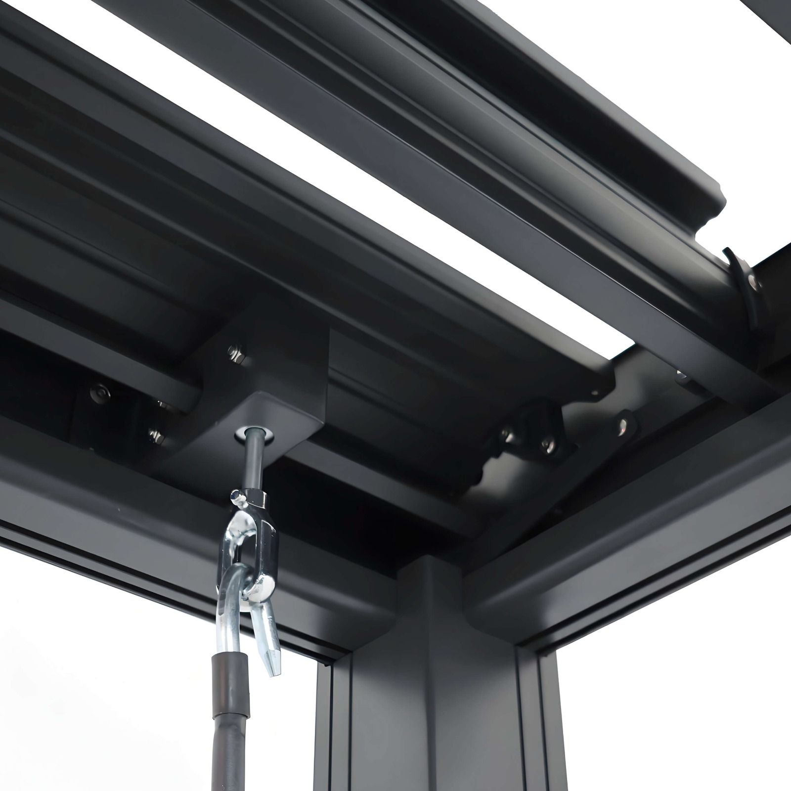 Aliumininė sodo pergola su reguliuojamu stogu Antracitas 3 x 3 m Aliumininė sodo pergola su reguliuojamu stogu Antracitas 3 x 3 m