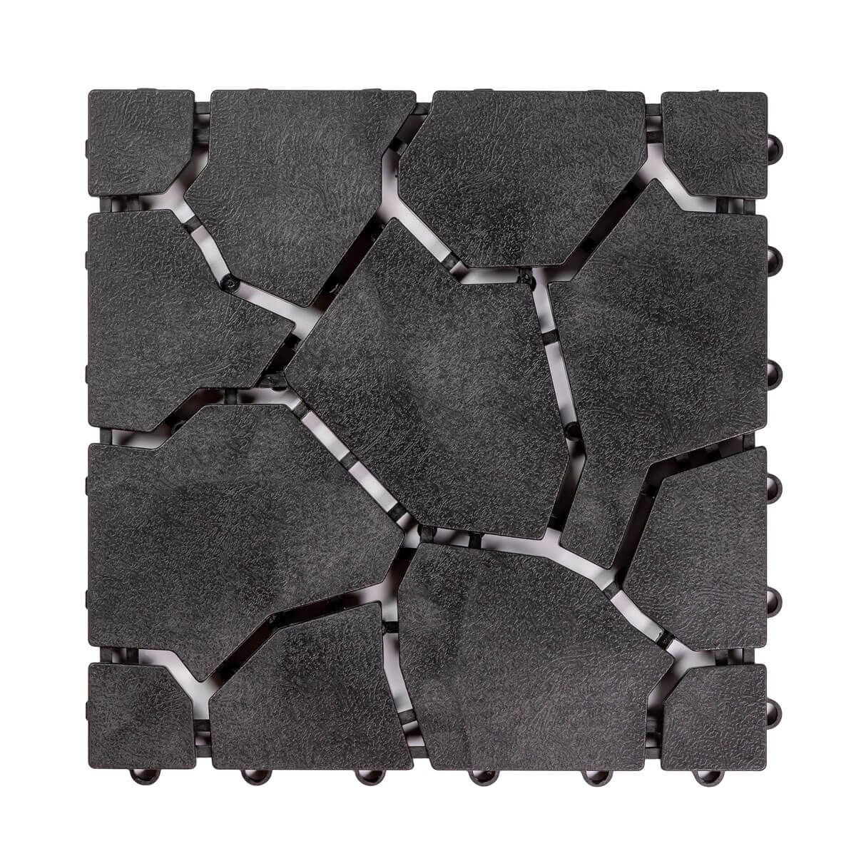 Płytka Ogrodowa Tarasowa Uni-Floor Kamień Antracyt 28 x 28 x 1,5 cm Płytka Ogrodowa Tarasowa Uni-Floor Kamień Antracyt 28 x 28 x 1,5 cm