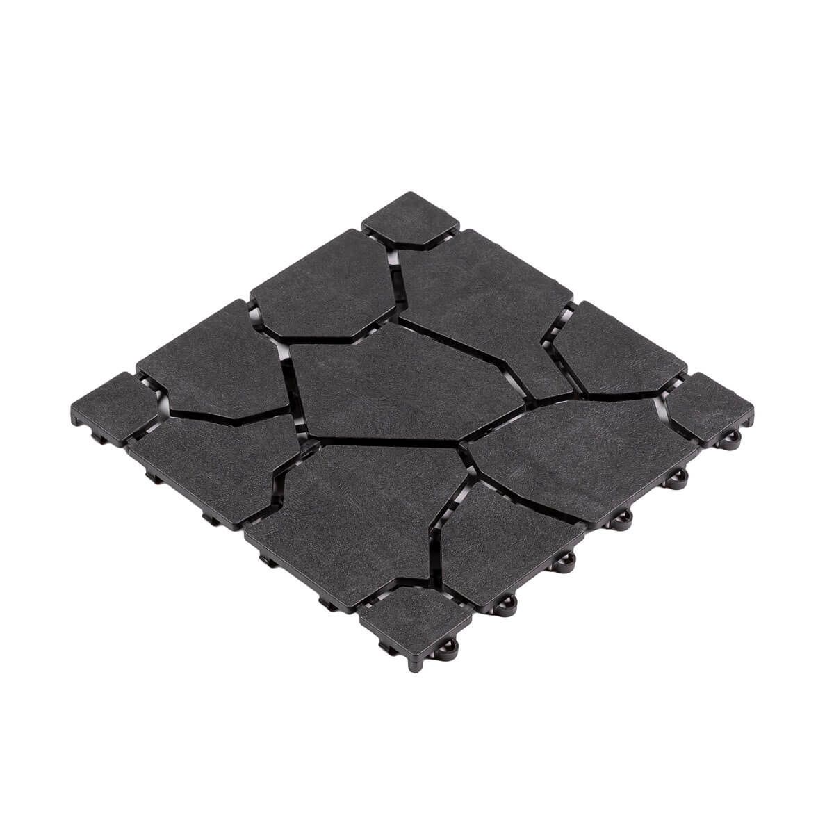Płytka Ogrodowa Tarasowa Uni-Floor Kamień Antracyt 28 x 28 x 1,5 cm Płytka Ogrodowa Tarasowa Uni-Floor Kamień Antracyt 28 x 28 x 1,5 cm