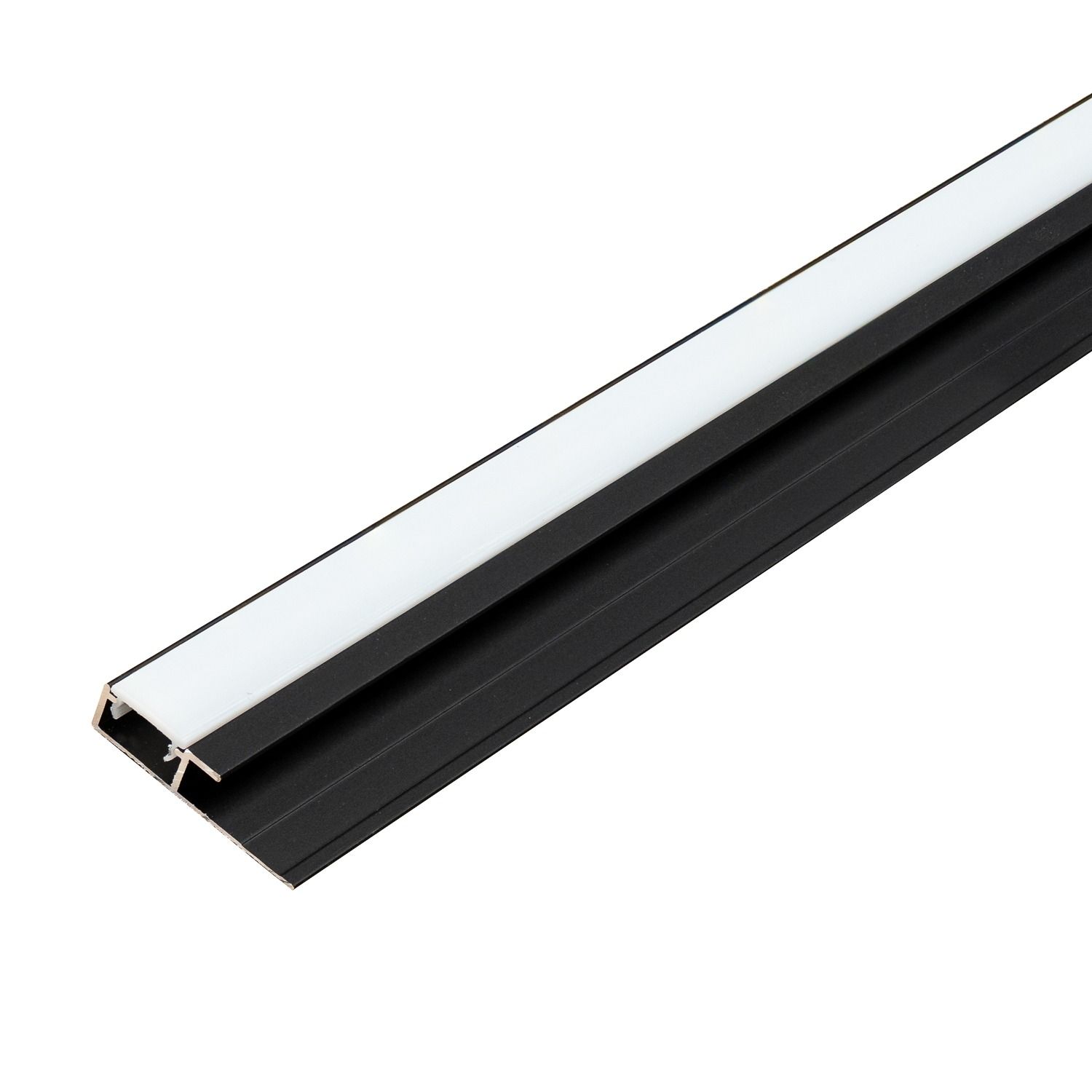 Baigiamasis LED aliumininis profilis 4,5 mm sienų plokštėms Juodas Matinis – 2,9 m Baigiamasis LED aliumininis profilis 4,5 mm sienų plokštėms Juodas Matinis – 2,9 m