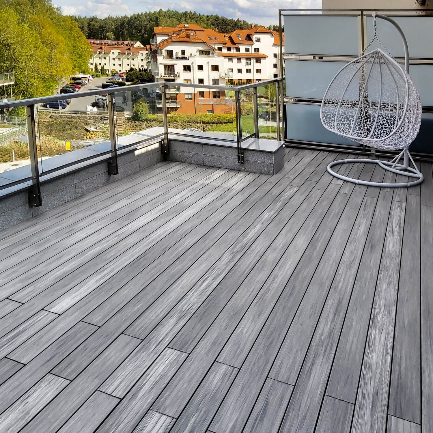 Deska Tarasowa Kompozytowa Premium Gray / Antracyt – dł. 3,5 m