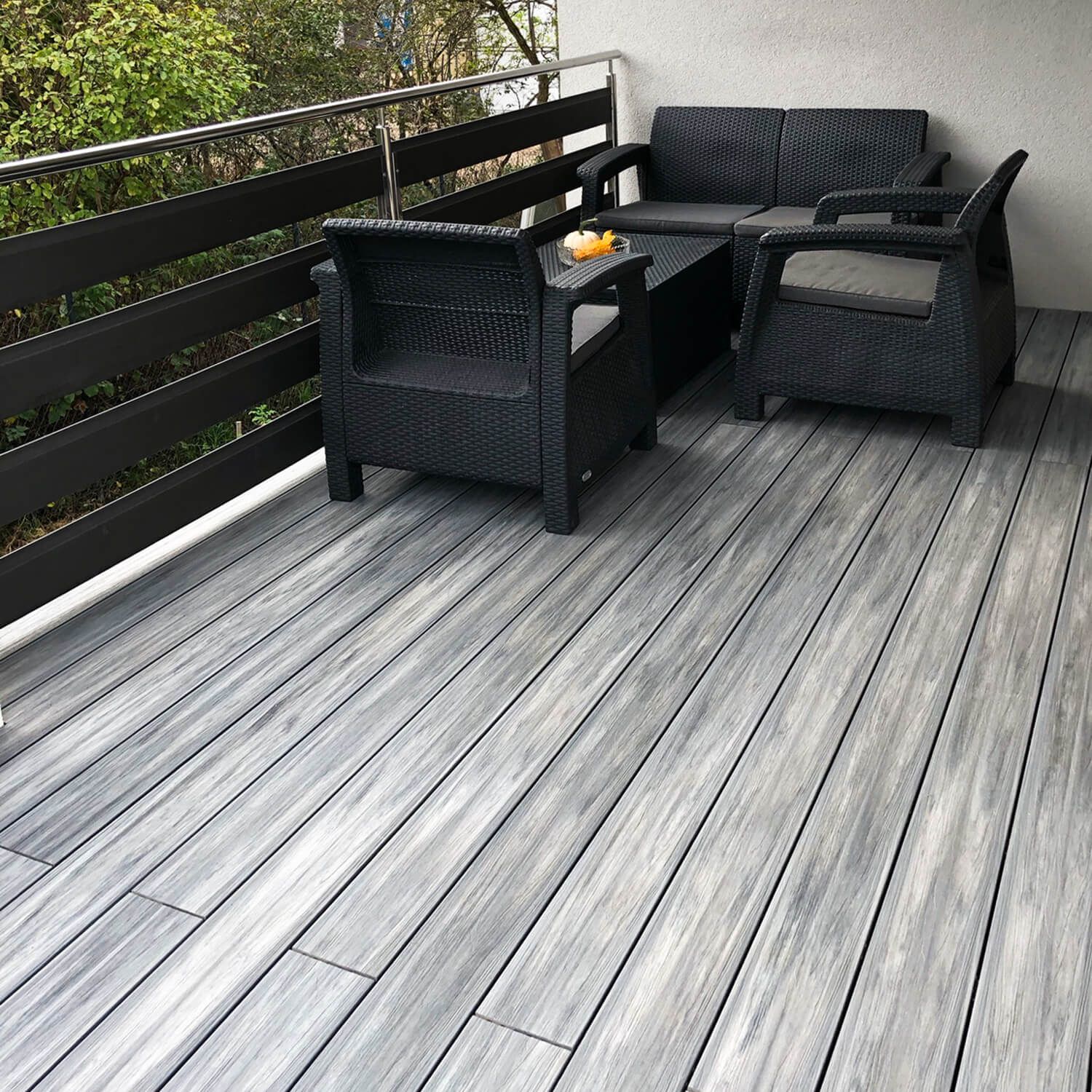 Deska Tarasowa Kompozytowa Premium Gray / Antracyt – dł. 3,5 m