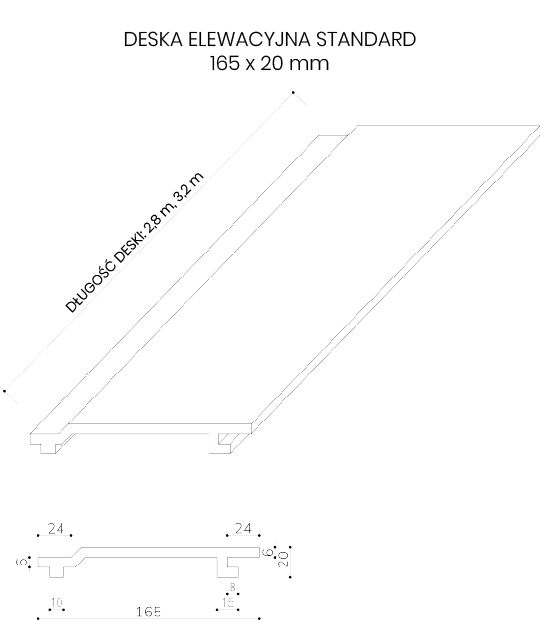 Deska Elewacyjna Kompozytowa Standard Jasny Szary – dł. 2,8 m Deska Elewacyjna Kompozytowa Standard Jasny Szary – dł. 2,8 m