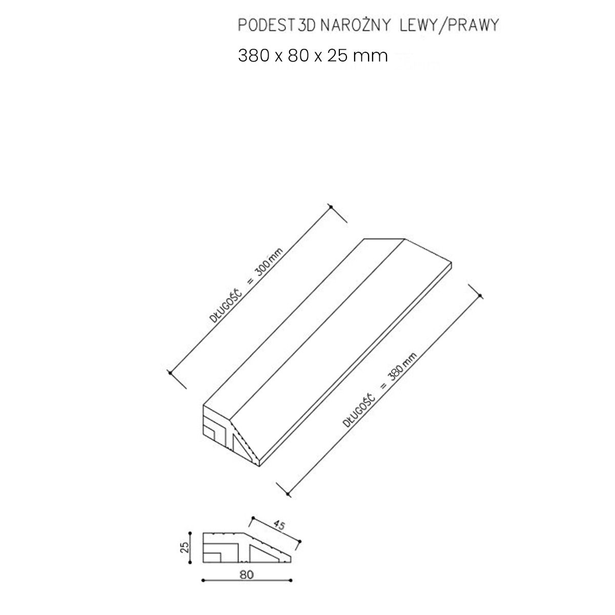Podest Tarasowy Kompozytowy 3D Narożny Prawy Miodowy Teak Podest Tarasowy Kompozytowy 3D Narożny Prawy Miodowy Teak