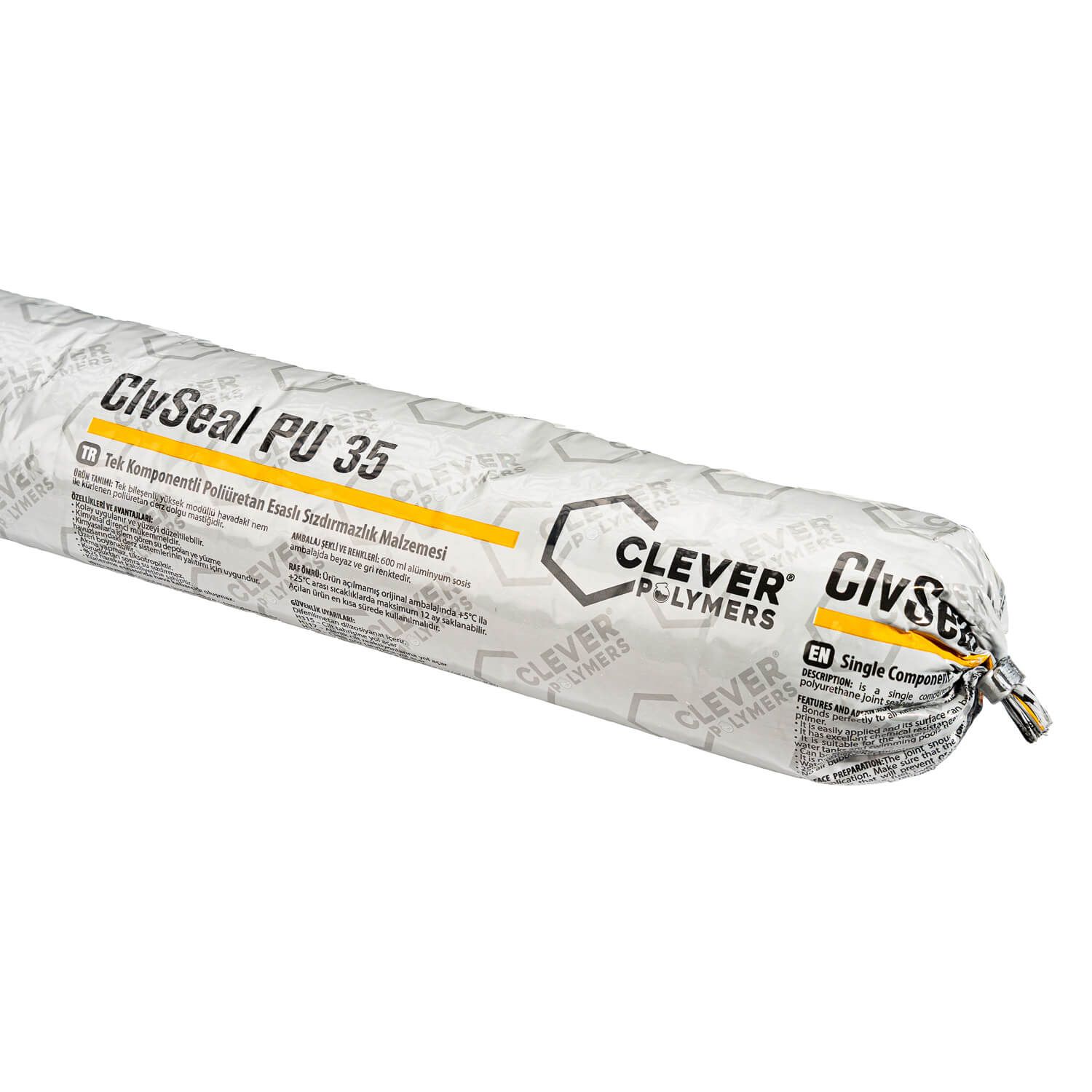 Vieno komponento poliuretaninis sandariklis CLEVER ClvSeal PU35 – 0,7 kg (600 ml) Vieno komponento poliuretaninis sandariklis CLEVER ClvSeal PU35 – 0,7 kg (600 ml)