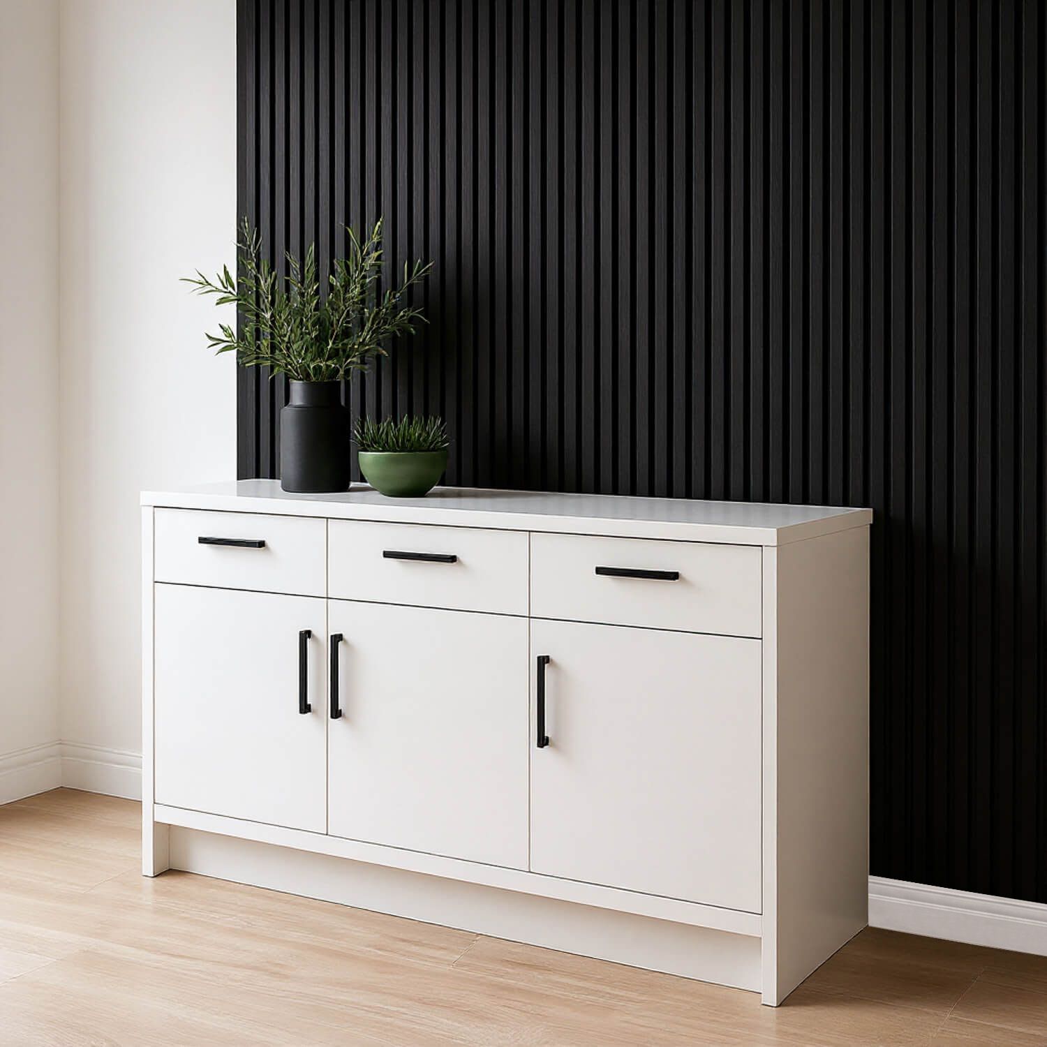 Lamele Ścienne Dekoracyjne Czarny Brokat 2,4 x 16,8 cm – dł. 2,7 m Lamele Ścienne Dekoracyjne Czarny Brokat 2,4 x 16,8 cm – dł. 2,7 m