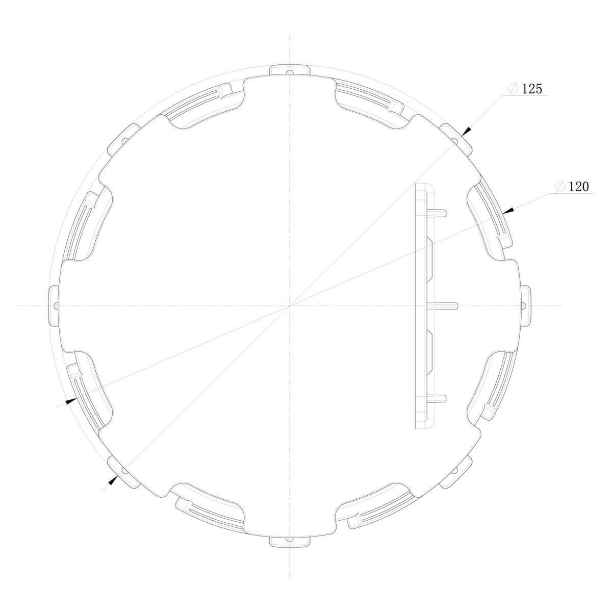 Wspornik Tarasowy Regulowany pod legar ETL 10-15 mm Wspornik Tarasowy Regulowany pod legar ETL 10-15 mm