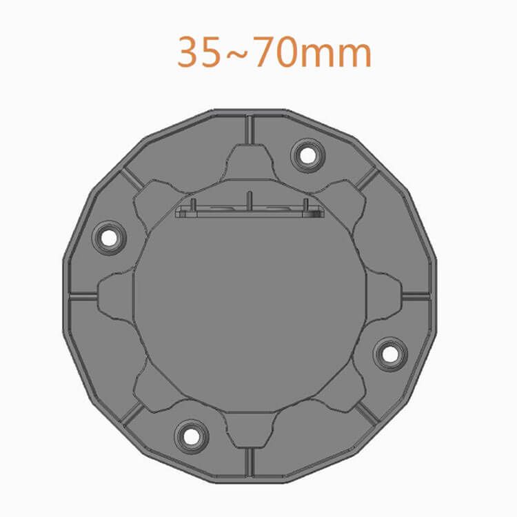 Wspornik Tarasowy Regulowany pod legar ETL 35-70 mm Wspornik Tarasowy Regulowany pod legar ETL 35-70 mm