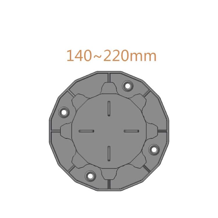 Wspornik Tarasowy Regulowany Pod Płyty ETP 140-220 mm Wspornik Tarasowy Regulowany Pod Płyty ETP 140-220 mm