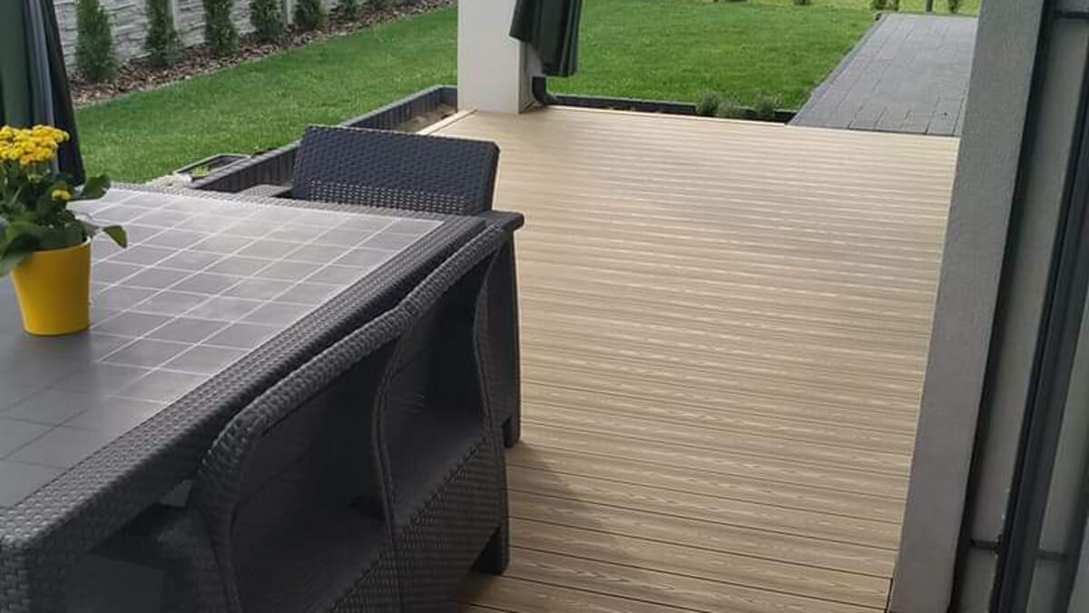 Terasa iš 3D Medaus Teak kompozitinės terasinės lentos