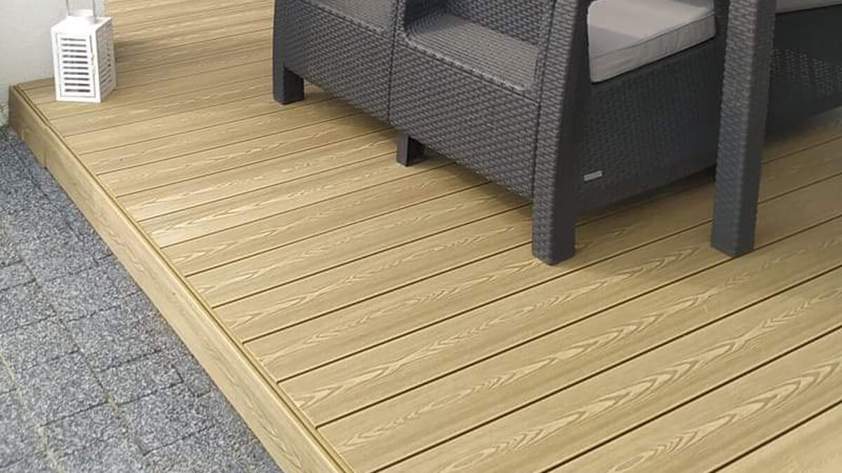 Terasa iš 3D Medaus Teak kompozitinės terasinės lentos