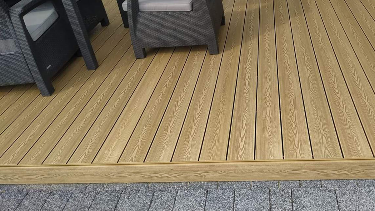 Terasa iš 3D Medaus Teak kompozitinės terasinės lentos