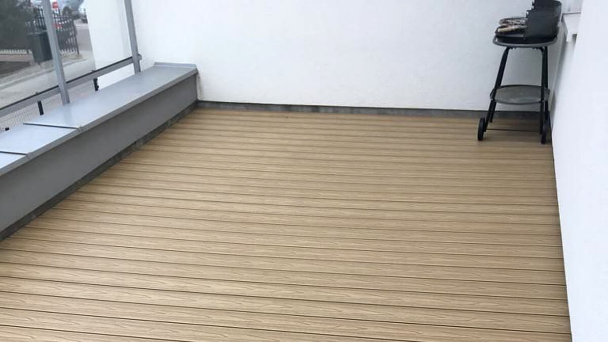 Balkonas iš 3D Medaus Teak kompozitinės terasinės lentos