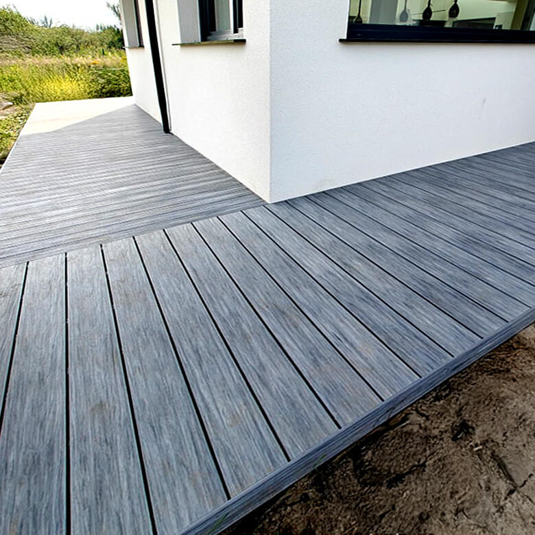 Erdvi terasa su lentomis Premium Gray spalvos